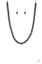 Paparazzi Accessories Posh Boss - Black Necklace Set