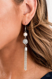 Paparazzi Accessories Going Dior to Dior White Earrings
