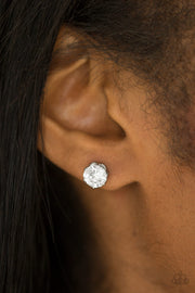 Paparazzi Accessories Just In TIMELESS - White Earrings