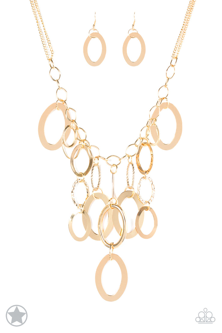 Paparazzi Accessories A Golden Spell Gold Necklace Set