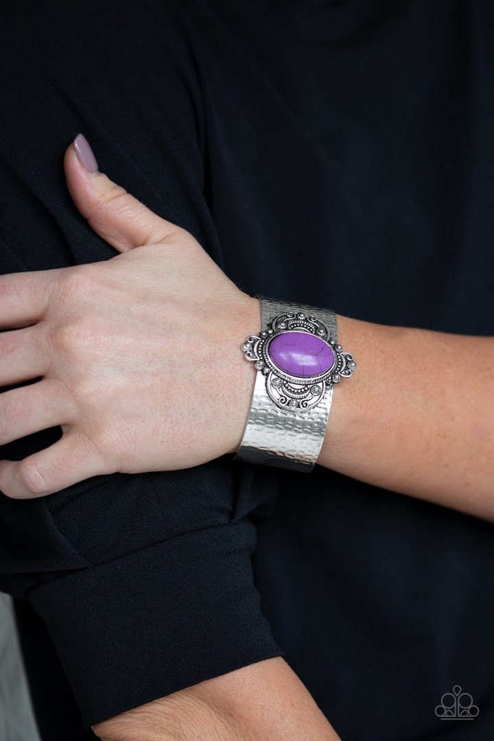 Paparazzi Accessories Yes I CANYON - Purple Cuff Bracelet