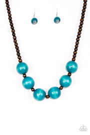 Paparazzi Accessories Oh My Miami Blue Necklace Set