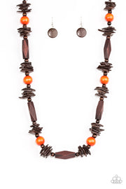 Paparazzi Accessories Cozumel Coast Orange Necklace Set