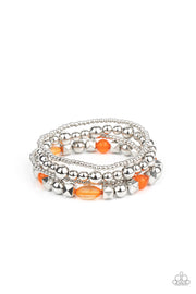 Paparazzi Accessories Babe-alicious - Orange Bracelet