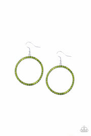 Paparazzi Accessories Stoppin' Traffic - Green Earrings