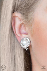 Paparazzi Accessories Definitely Dapper - White Earrings