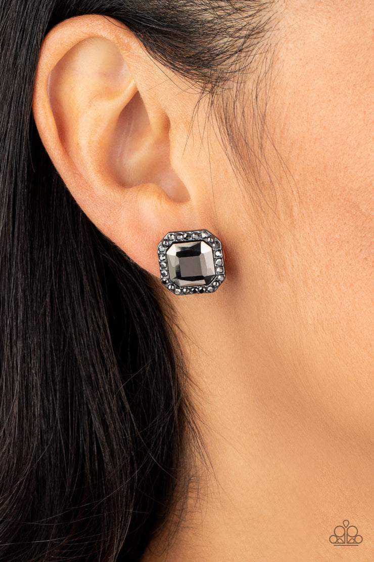 Paparazzi Accessories Act Your AGELESS Black Earrings