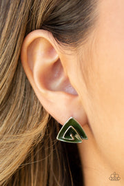 Paparazzi Accessories On Blast - Green Earrings
