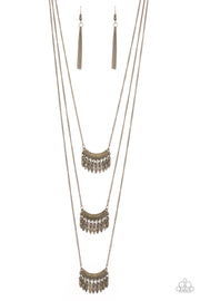 Paparazzi Accessories Seasonal Charm Brass Necklace Set