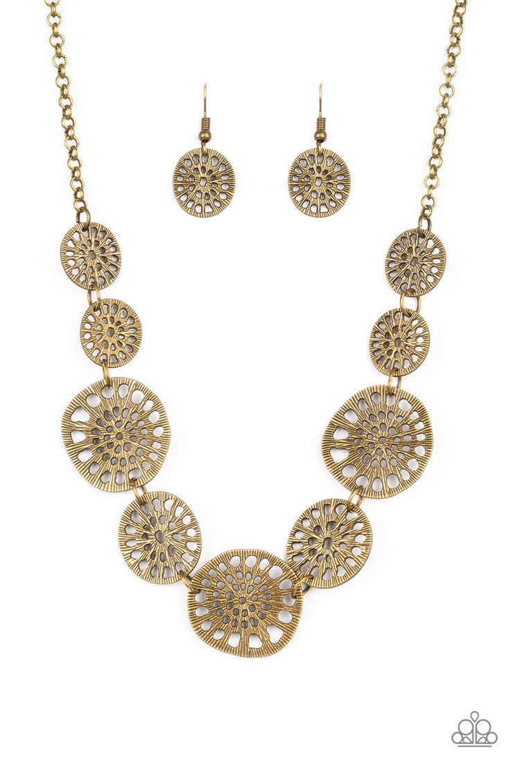 Paparazzi Accessories Your Own Free WHEEL Brass Necklace Set