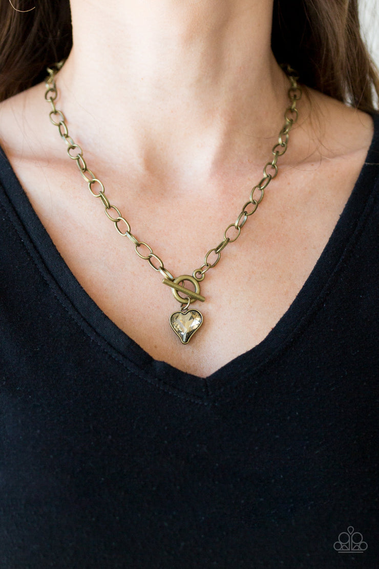 Paparazzi Accessories Princeton Princess - Brass Necklace Set