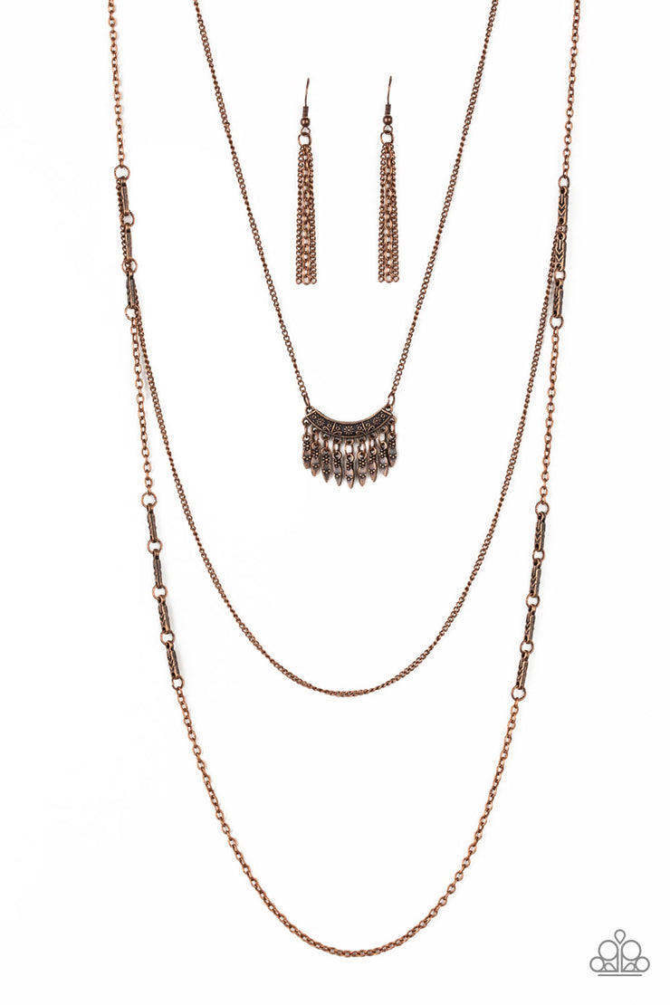 Paparazzi Accessories Homestead Harvest - Copper Necklace Set