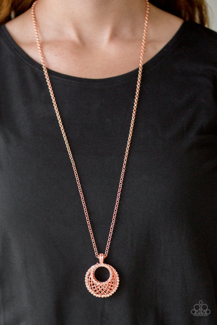 Paparazzi Accessories Net Worth Copper Necklace Set