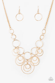 Paparazzi Accessories Break The Cycle - Gold Necklace Set