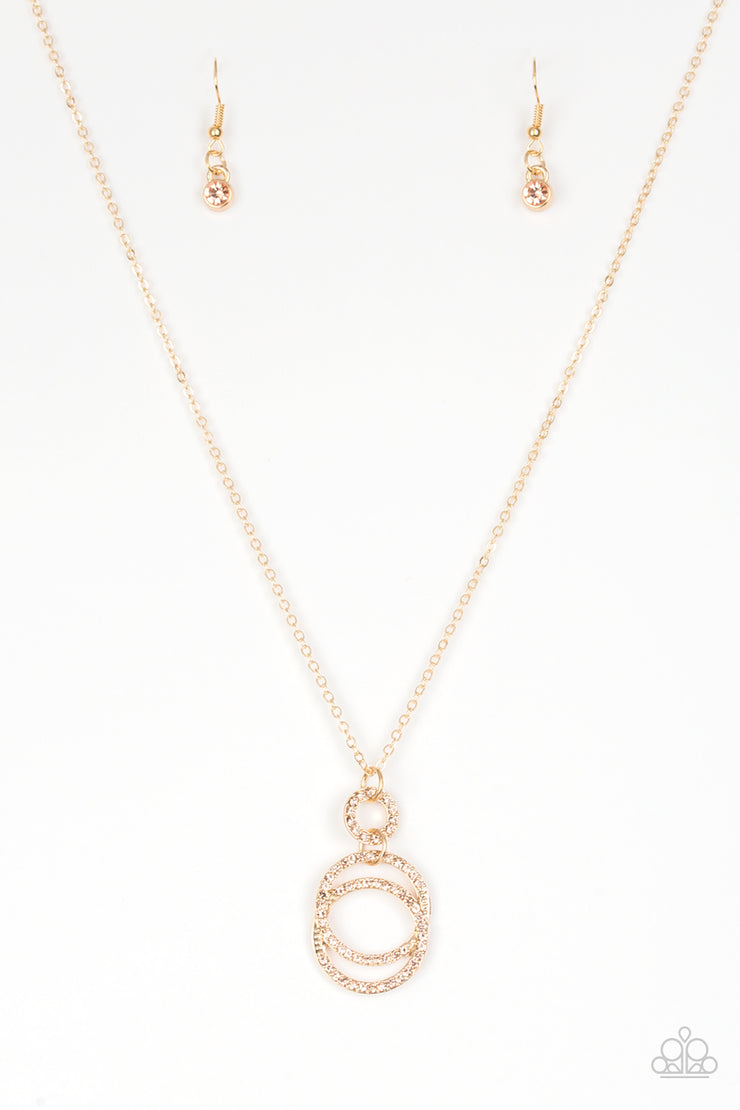Paparazzi Accessories Timeless Trio - Gold Necklace Set