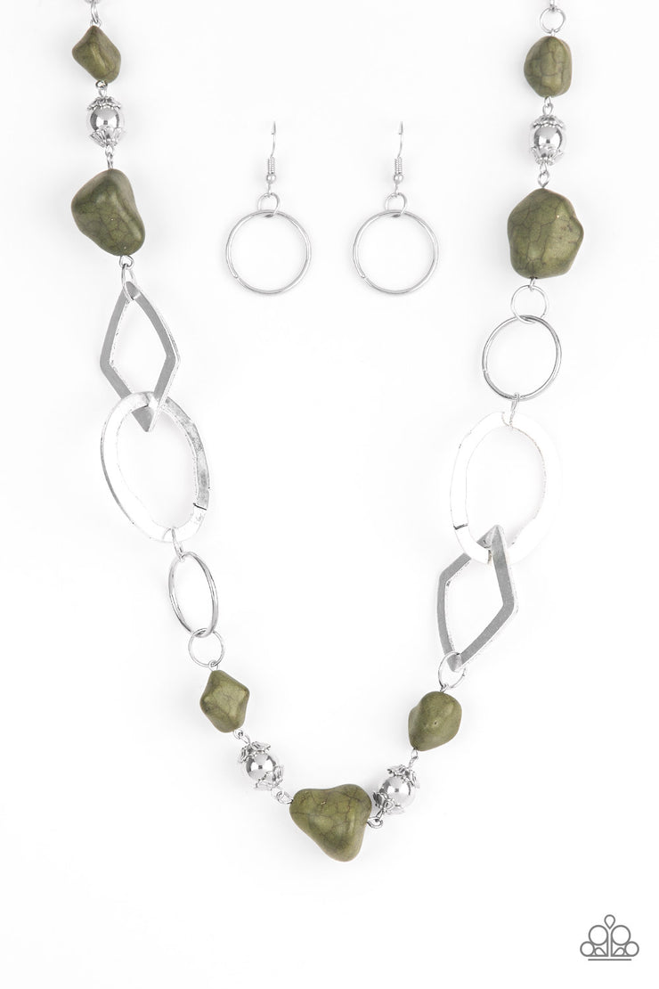 Paparazzi Accessories Thats TERRA-ific! - Green Necklace Set