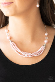 Paparazzi Accessories One-WOMAN Show Pink Necklace Set