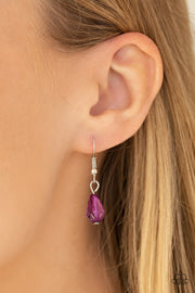 Paparazzi Accessories Crystal Couture Purple Necklace Set