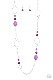 Paparazzi Accessories Very Visionary - Purple Necklace Set