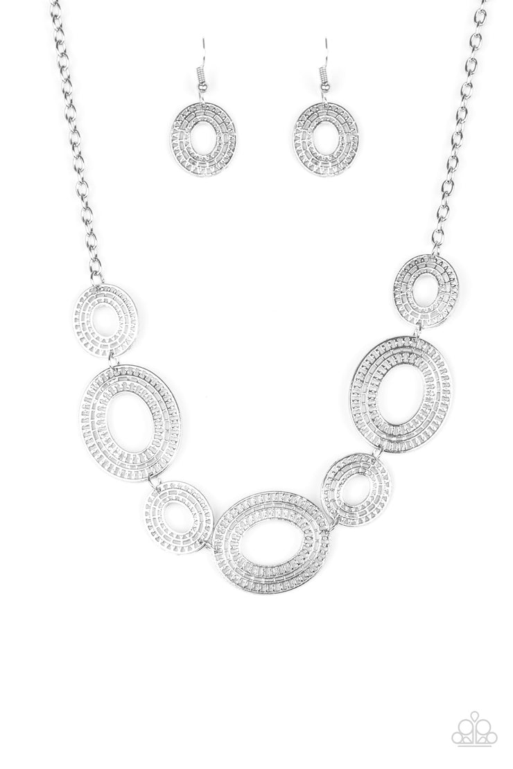 Paparazzi Accessories Basically Baltic Silver Necklace Set