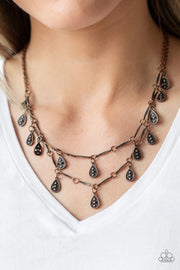 Paparazzi Accessories Galapagos Gypsy - Copper Necklace Set