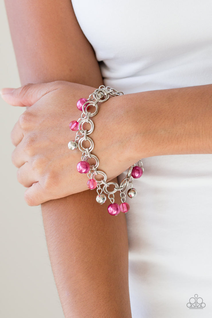 Paparazzi Accessories Fancy Fascination Pink Bracelet