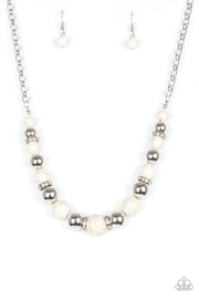 Paparazzi Accessories The Ruling Class - White Necklace