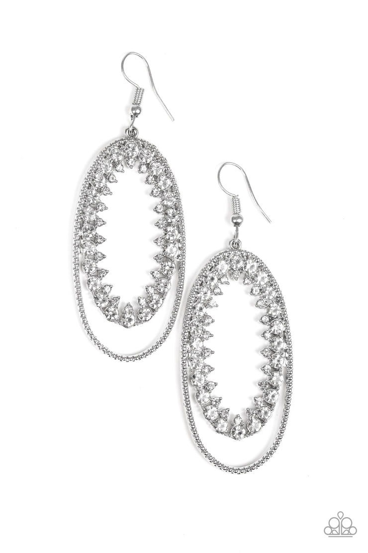 Paparazzi Accessories Marry Into Money - White Earrings