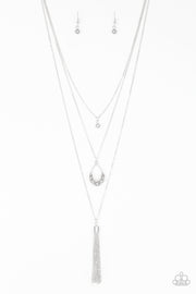 Paparazzi Accessories Be Fancy Silver Necklace Set