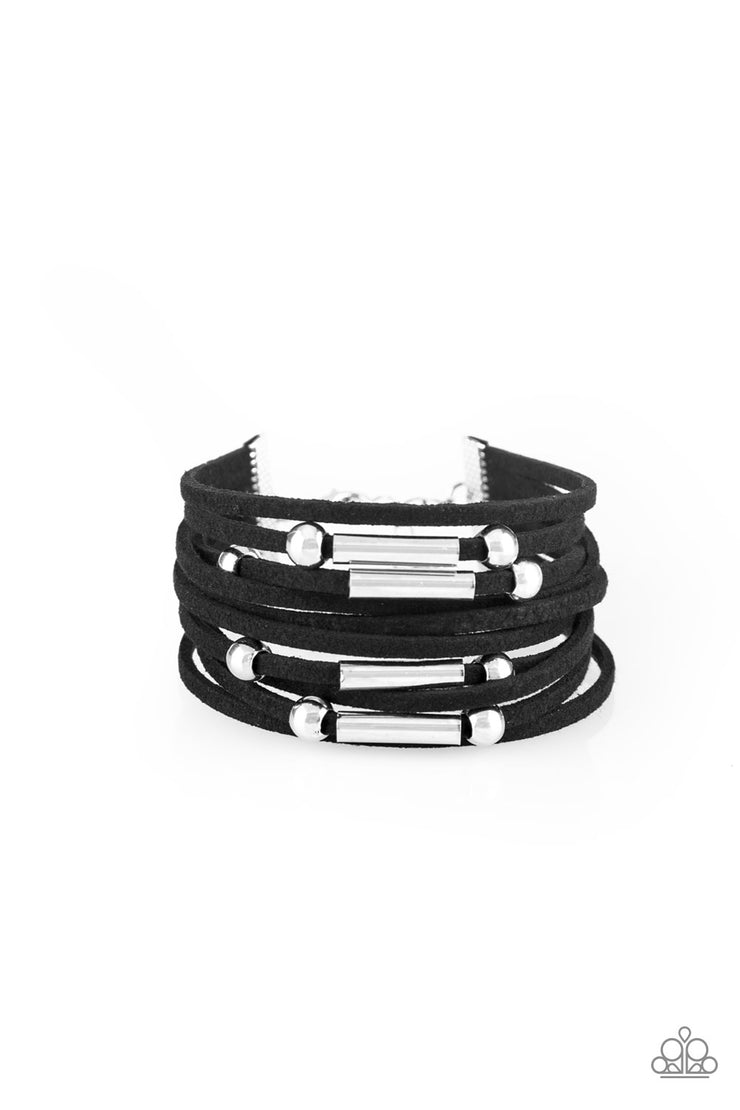 Paparazzi Accessories Back To BACKPACKER - Black Bracelet