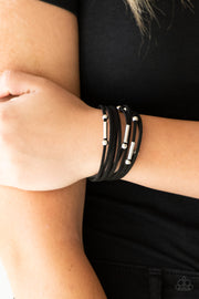 Paparazzi Accessories Back To BACKPACKER - Black Bracelet