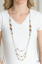 Paparazzi Accessories Seasonal Sensation - Yellow Necklace Set