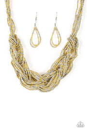 Paparazzi Accessories City Catwalk Gold Necklace Set