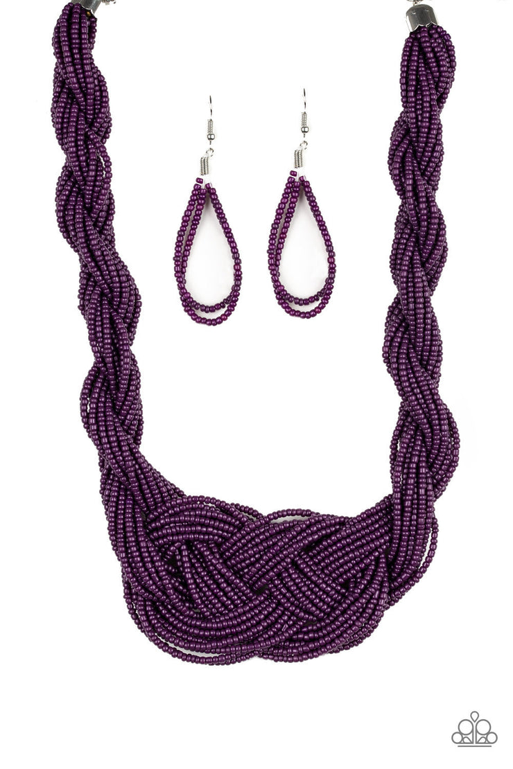Paparazzi Accessories A Standing Ovation Purple Necklace Set