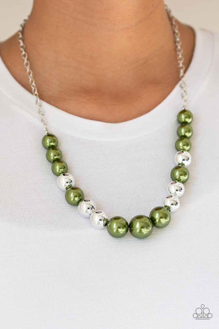 Paparazzi Accessories Take Note - Green Necklace Set
