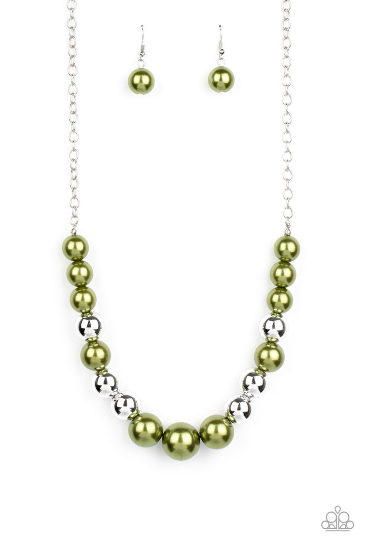 Paparazzi Accessories Take Note - Green Necklace Set