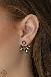 Paparazzi Accessories A Force To BEAM Reckoned With Brass Earrings