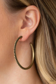Paparazzi Accessories Totally On Trend - Brass Earrings