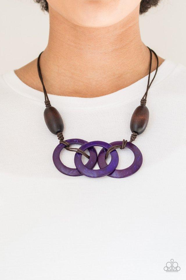 Paparazzi Accessories Bahama Drama - Purple Necklace Set
