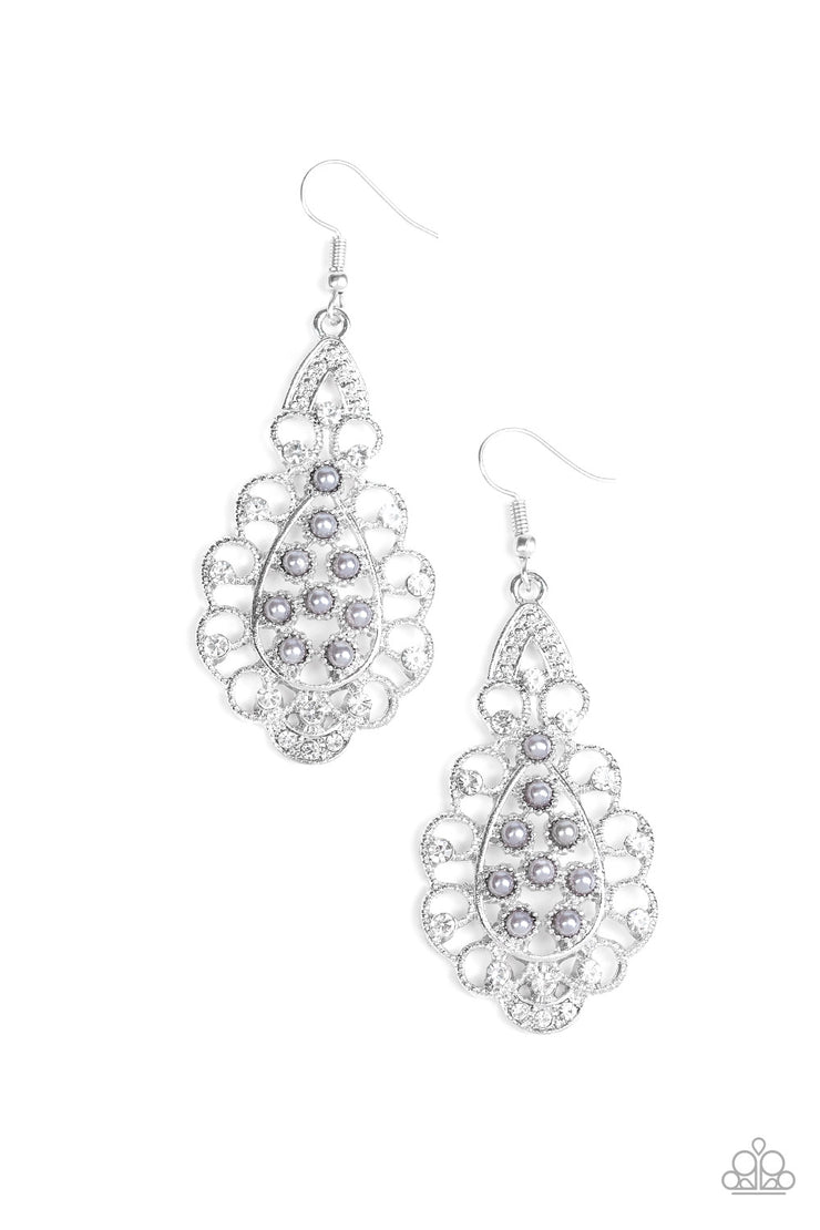 Paparazzi Accessories Sprinkle On The Sparkle Silver Earrings