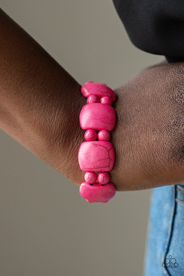 Paparazzi Accessories Dont Be So NOMADIC! - Pink Bracelet