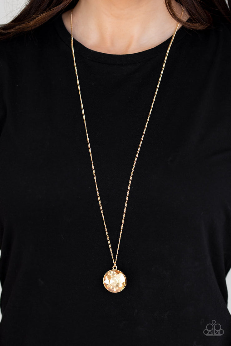 Paparazzi Accessories Dauntless Diva Gold Necklace Set