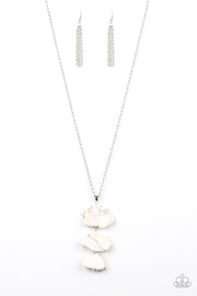 Paparazzi Accessories On The ROAM Again White Necklace Set