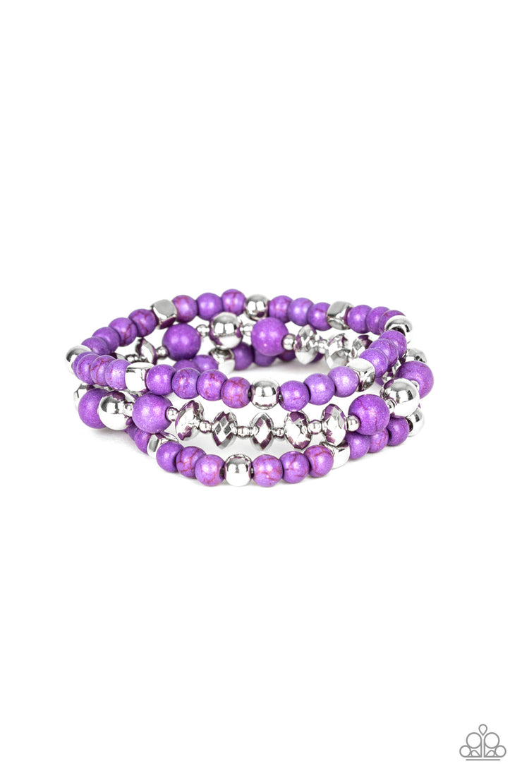 Paparazzi Accessories Mountain Artist - Purple Bracelet