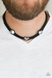 Paparazzi Accessories RIDERS Block - Black Necklace