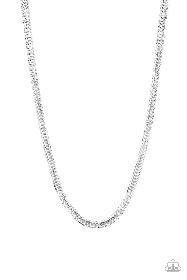 Paparazzi Accessories Knockout King - Silver Necklace
