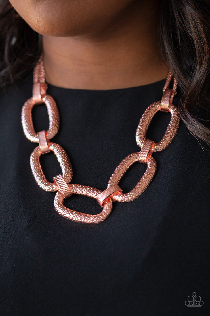 Paparazzi Accessories Take Charge Copper Necklace Set