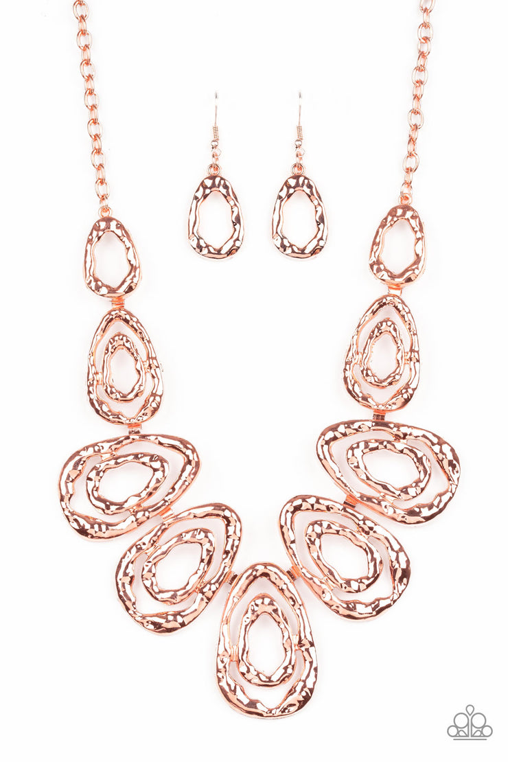 Paparazzi Accessories Terra Couture - Copper Necklace Set