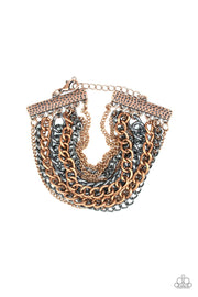 Paparazzi Accessories Metallic Horizon - Copper Bracelet