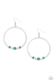 Paparazzi Accessories Dancing Radiance Green Earrings